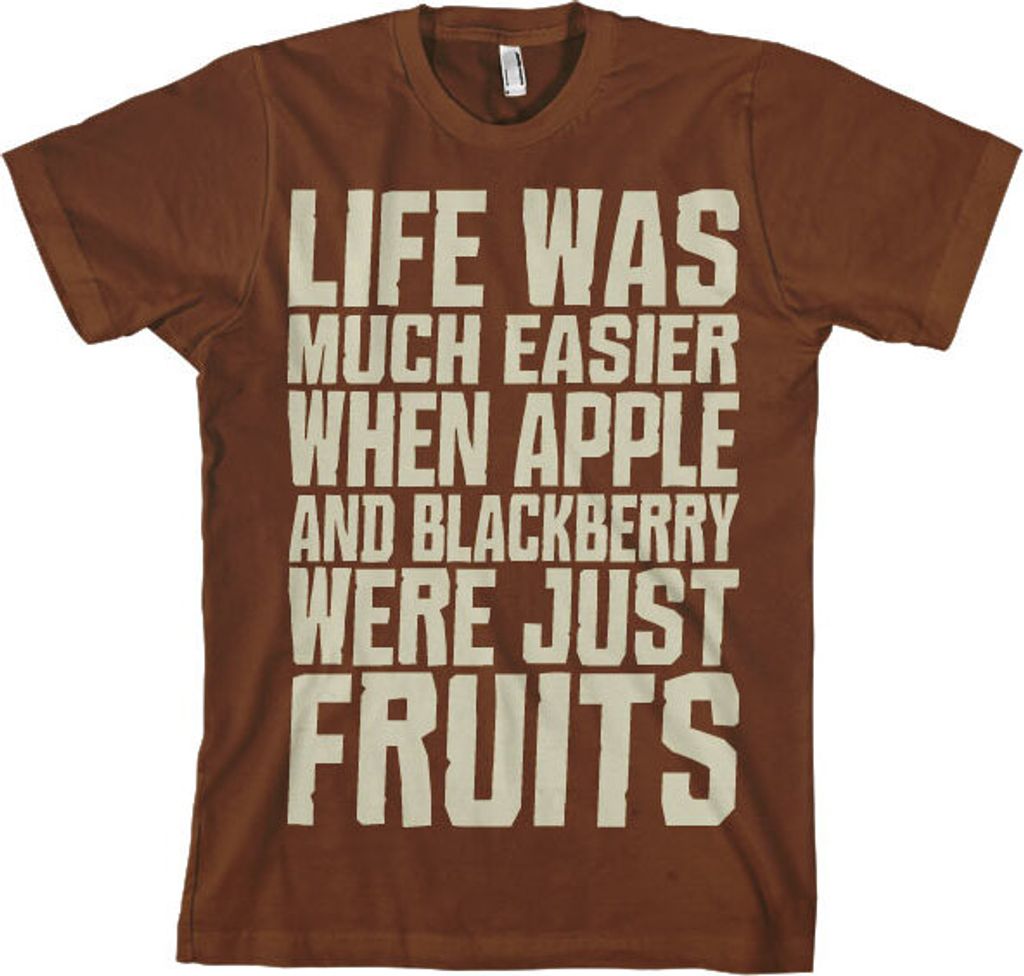 Life Was Easier... T-Shirt - Small - Brown