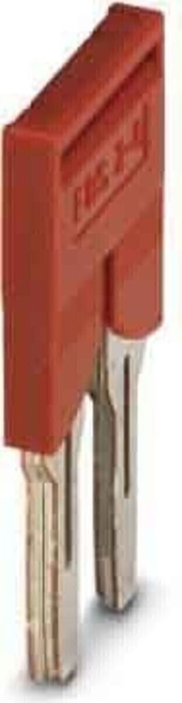 Phoenix Contact Steckbrücke FBS 2-8 Belastungsstrom 41A Farbe rot, Werkstoff Kupfer (Cu) - 1 Stück