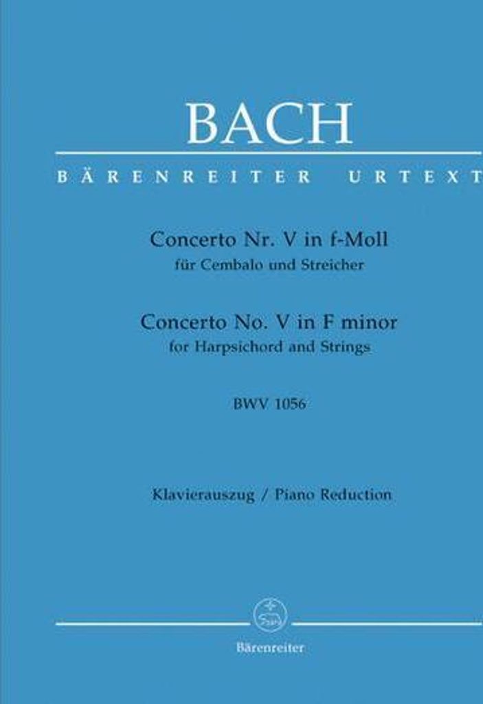 Concerto f-Moll Nr.5 BWV1056für Cembalo und Streicher