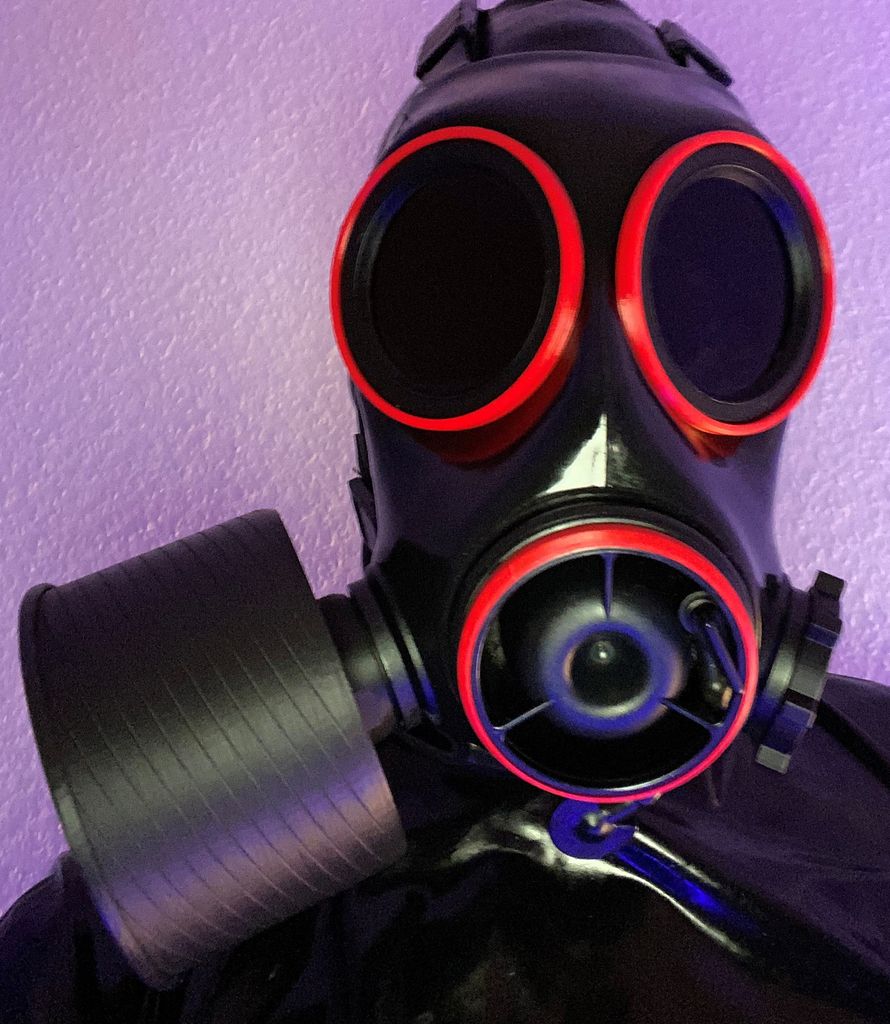 Color rings für S10 Gasmaske in Rot Außenringe Gasmaske Britische S10