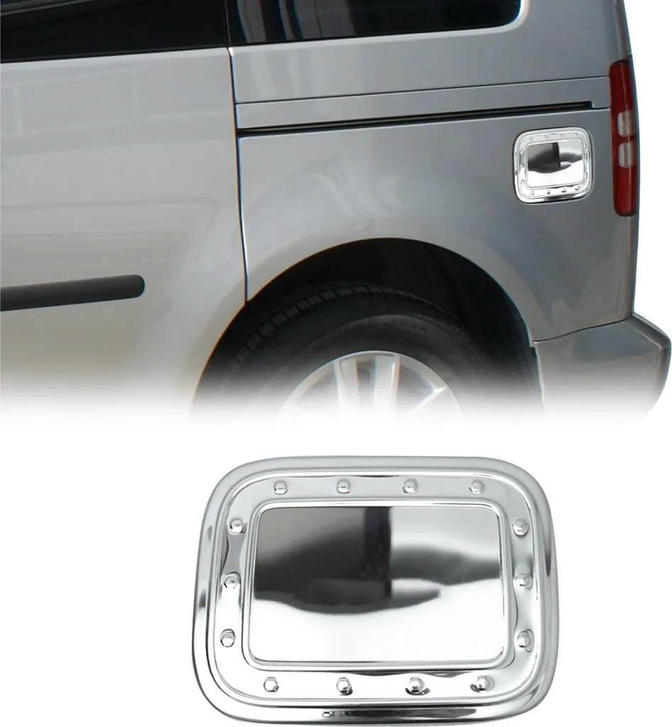 Cornice Tappo Serbatoio VW Caddy 2003-2015 Inox Silver Chrome - 8