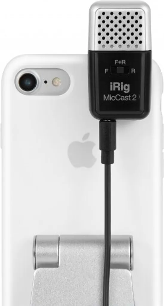 Microphone Externe iRig Mic Cast 2 pour Vlogging et Interviews Mobiles