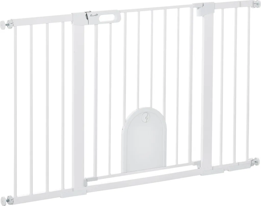 Barrière de sécurité sans perçage 75-131 cm en métal et ABS résistant