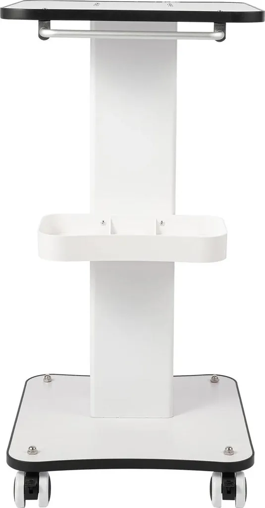Chariot de salon robuste structure bois fer blanc 3 niveaux de stockage