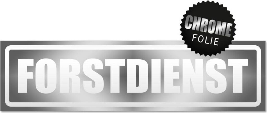 Forstdienst invertiert Magnetschild Schild magnetisch