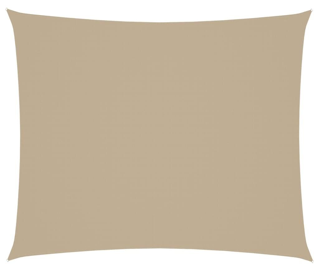 vidaXL Voile d'ombrage Oxford Rectangulaire 4x6 m Beige Image du produit 