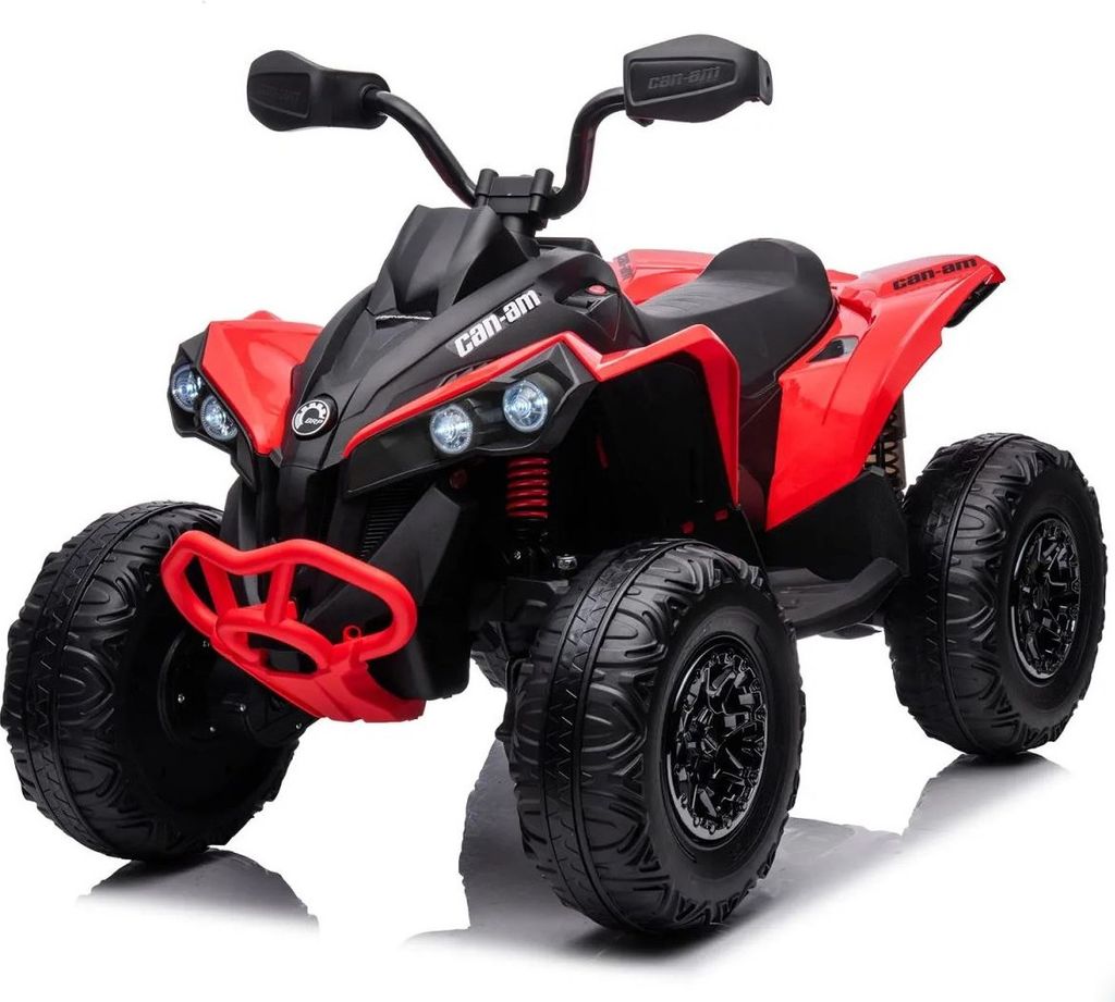FINOOS Kinderquad Kinder Elektro-Quad, CAM-AM RENEGADE 24V Elektroauto Kinderfahrzeug für Kinder Rot