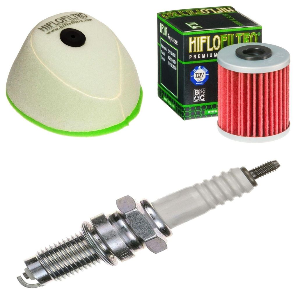 Service-Kit für Kawasaki KX 250 F 4T 2015-2016 Luftfilter Ölfilter Zündkerze von pamoto - Neu