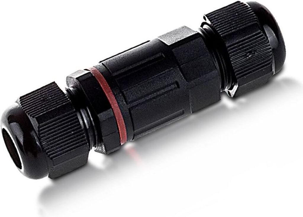 IP68 Kabelverbinder Klemmleiste Muffe Wasserdicht 3 Polig Kabelquerschnitt: 1 bis 4mm² ( bis 230V) schwarz