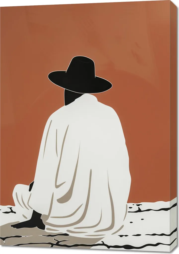 Affiche Décorative Pensées Lointaines 70x100 cm Toile Murale de Qualité