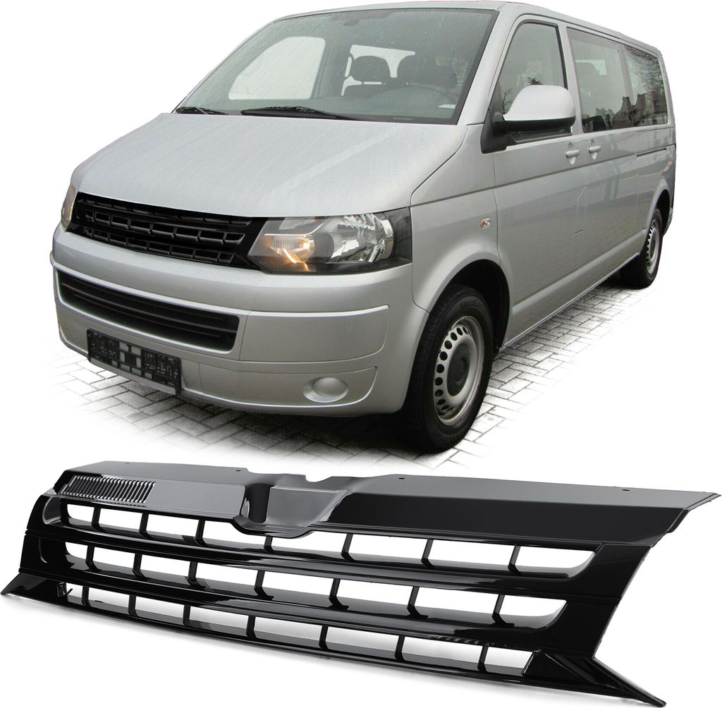 Mřížka chladiče sportovní mřížka BLACK GLANZ pro VW T5 Obrázek produktu 