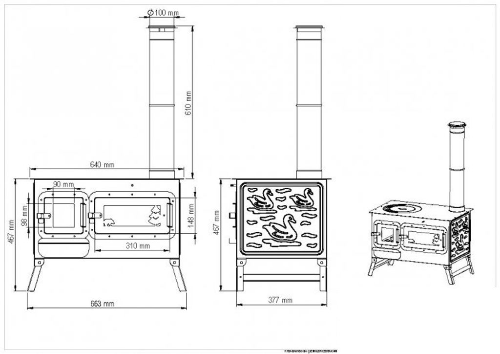 Camping ofen Gartenofen  Gartenküche Pizzaofen Zeltofen Produktbild 3