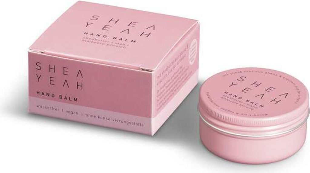 SHEA YEAH Hand Balm Himbeere Pfirsich 40g Wasserfrei vegan Produktbild 6