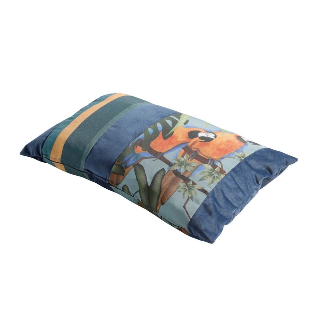 Madison Sierkussen 60x40 cm Samt Streichholz armeeblau