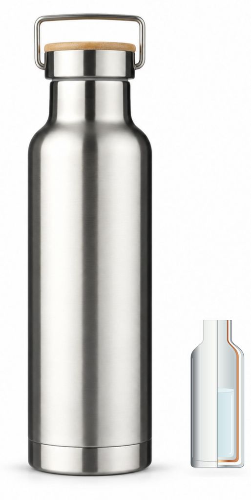 Botella aislada al vacío de cobre, capacidad de 480 ml Imagen del producto 