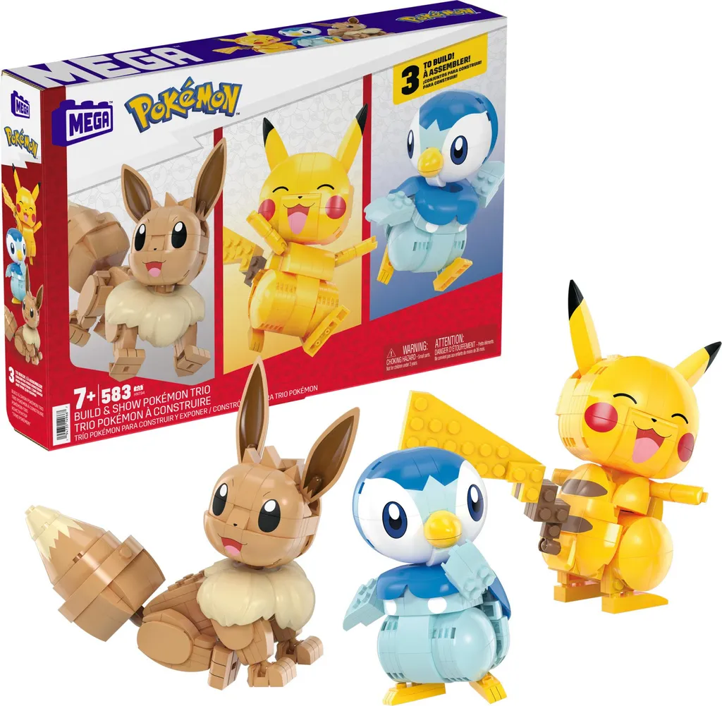 Mega Bloks Pokémon : Briques de Construction Solides et Faciles à Monter