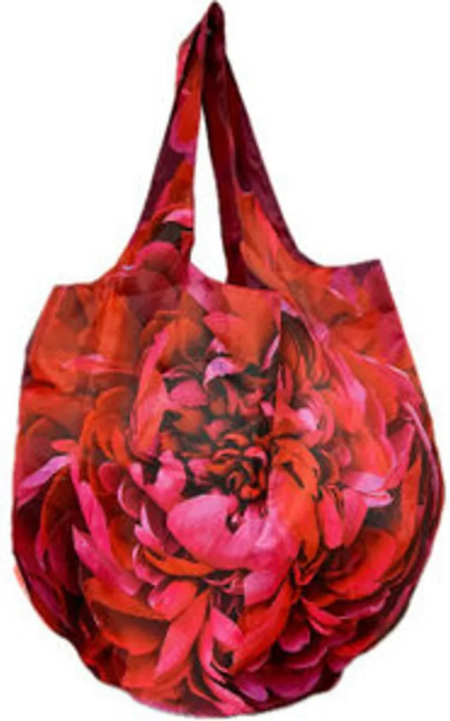Sac shopping léger fleurs rouge Easy Bag Anja S. fini les sacs encombrants