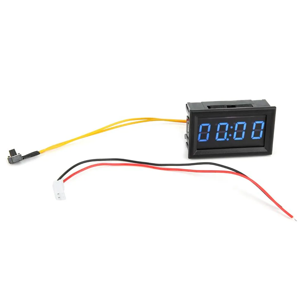 Orologio LED Auto Blu Digitale 12V 24V - Accessori Interni Professionali