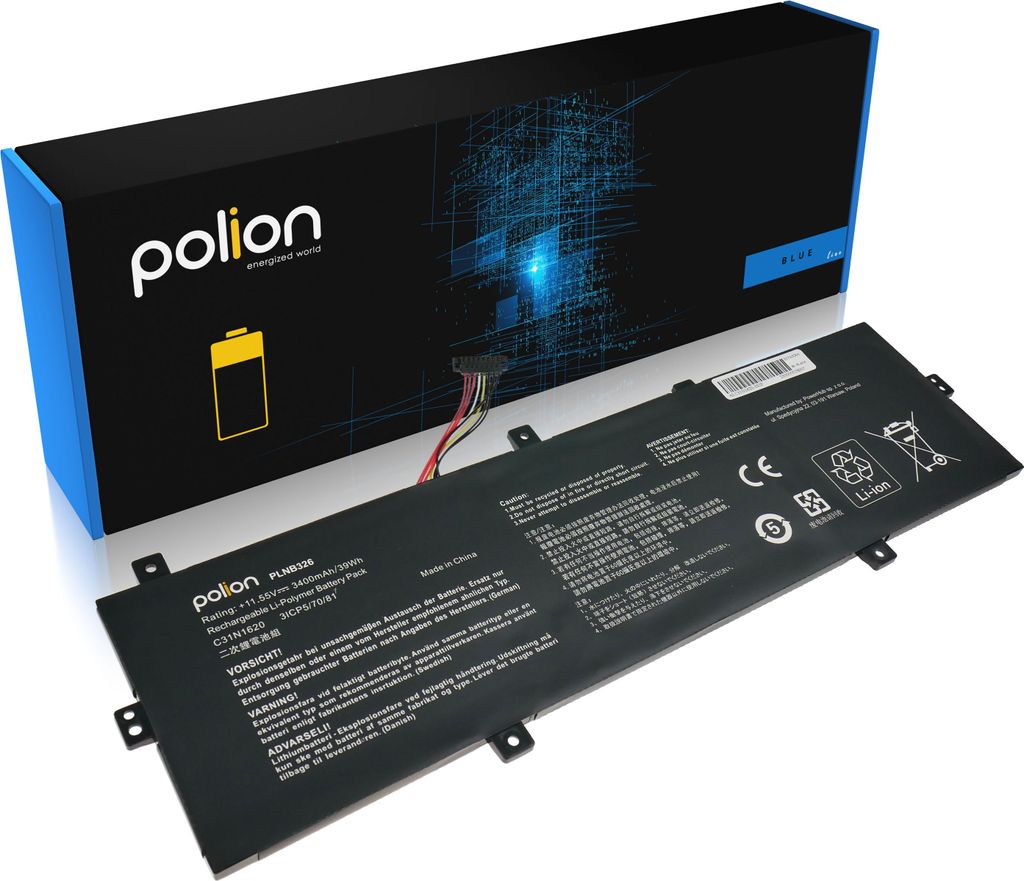 ASUS Laptop Akku C31N1620 3400mAh POLION Original