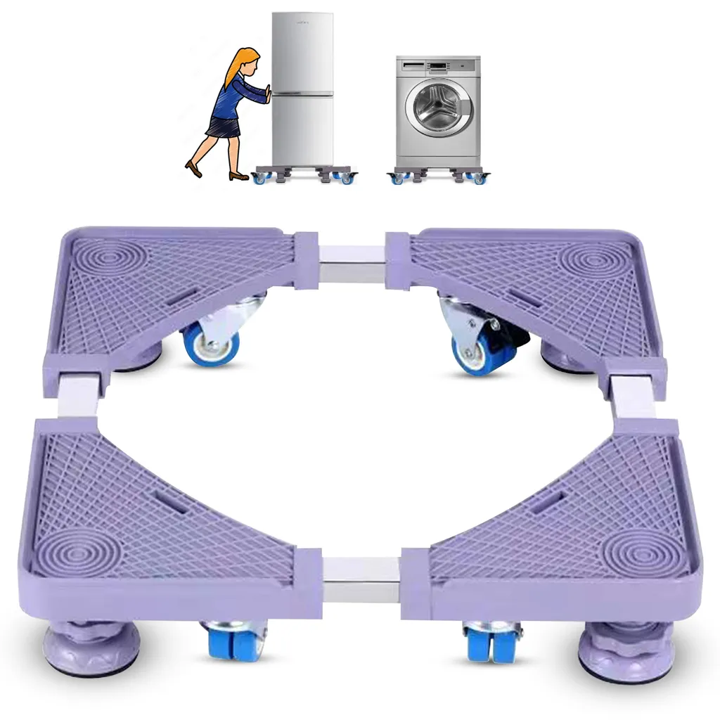 Support Lave-Linge Réglable Haute Résistance 300 kg - Base Mobile Pro