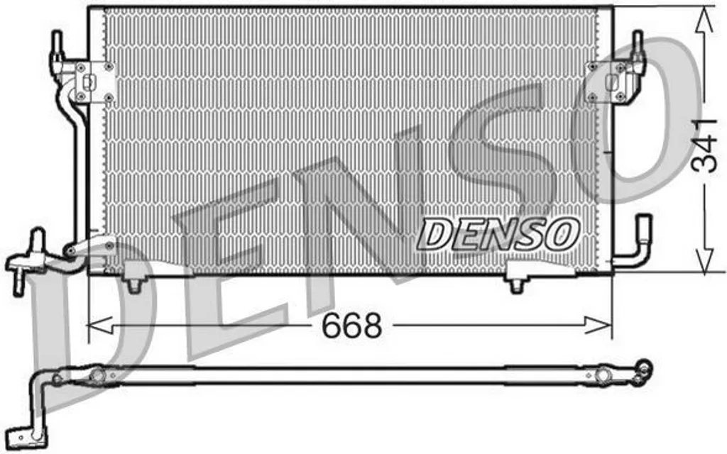 Condenseur de Clim Percé ? Remplacez par le DENSO DCN07060 OE 6455V8