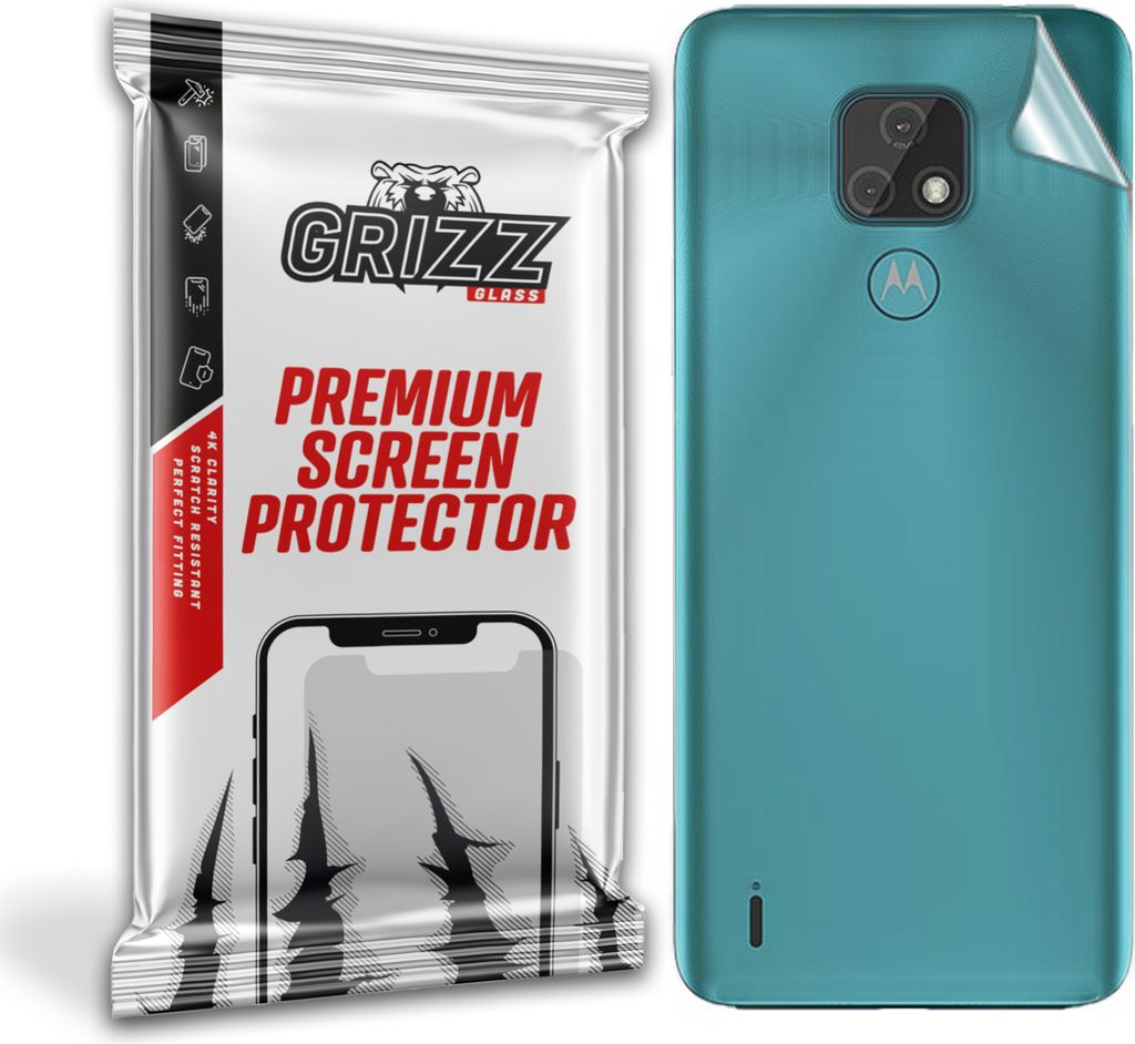 Folie für die Rückseite GrizzGlass SatinSkin für Motorola Moto E7