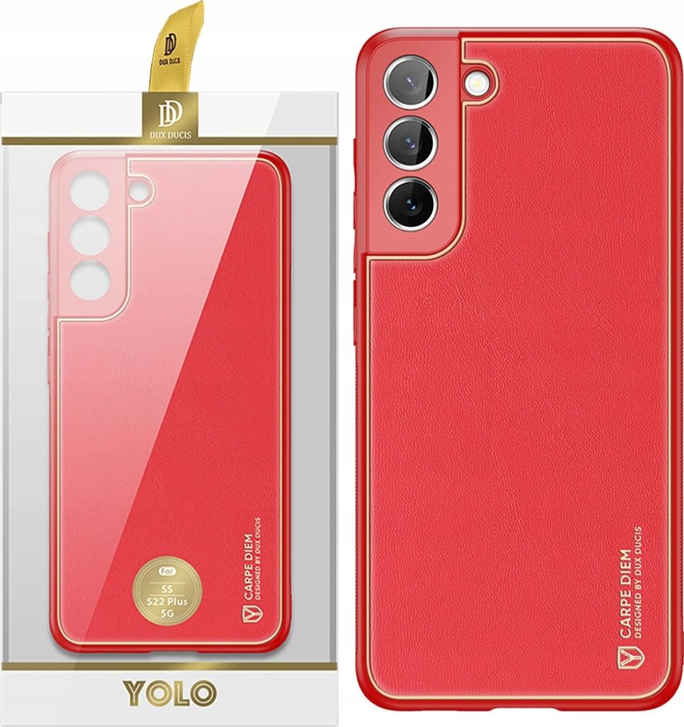 Dux Ducis Etui Case Hülle für Samsung Galaxy S22+ Rot