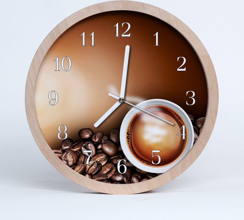Holzuhr 30fi cm wanduhr - Kaffee Küche