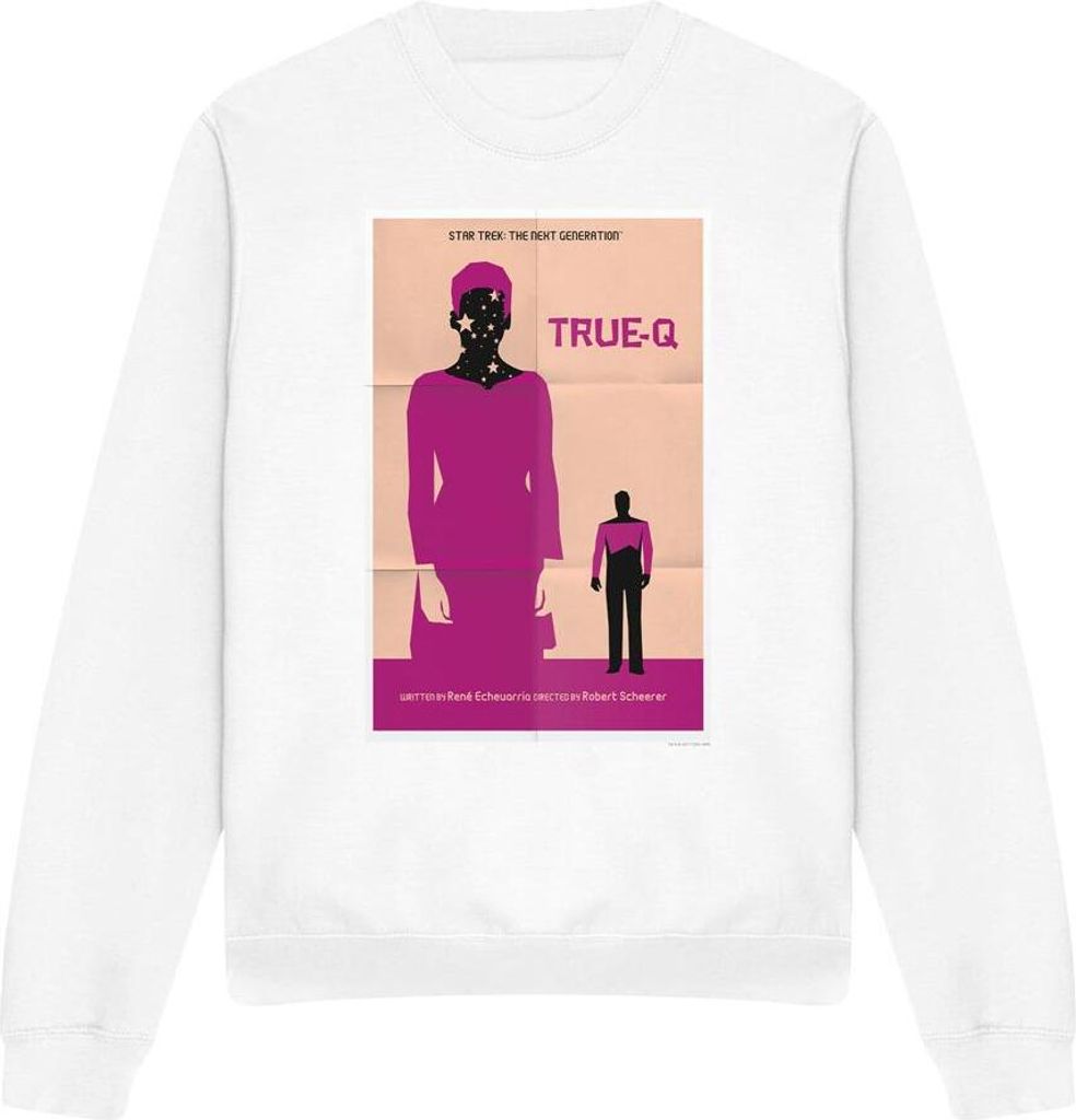 Star Trek - "The Next Generation Season 6 Episode 6" Sweatshirt für Herren/Damen Uni TV11933 (XL) (Weiß)