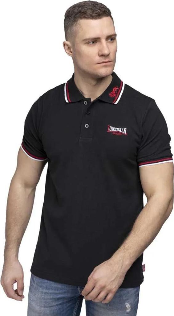 Polo Lonsdale Lion Taille : M, Couleur : Noir Image du produit 
