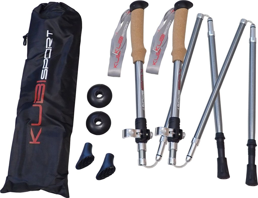 Specjalne składane 5-częściowe kijki trekkingowe - 1 para Zdjęcie produktu 