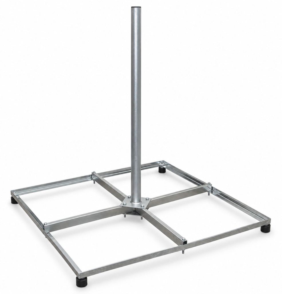 PremiumX Balkonständer 4x 50x50 Stahl Holland 1m Mast SAT Produktbild 