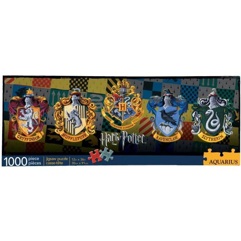 AQUARIUS Puzzle 1000 Teile Panorama Harry Potter 4 Häuser - 73029