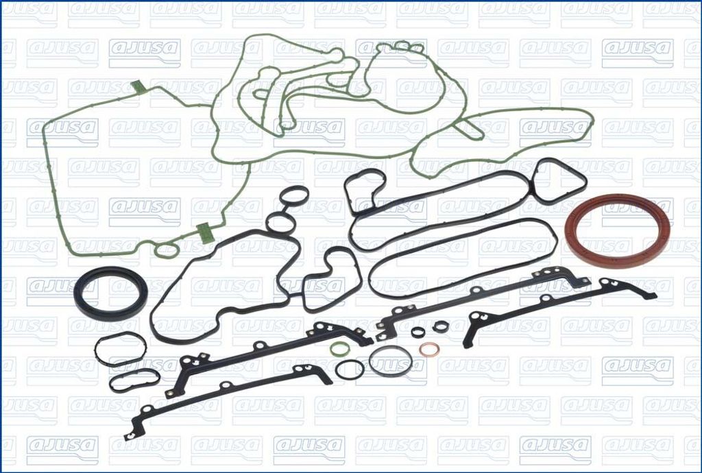 AJUSA 54187300 Dichtungssatz Kurbelgehäuse für VW Touareg (7P5, 7P6) für AUDI A4 Avant (8K5, B8) A6 Avant (4G5, 4GD, C7) Q5 (8RB) A5 Sportback (...