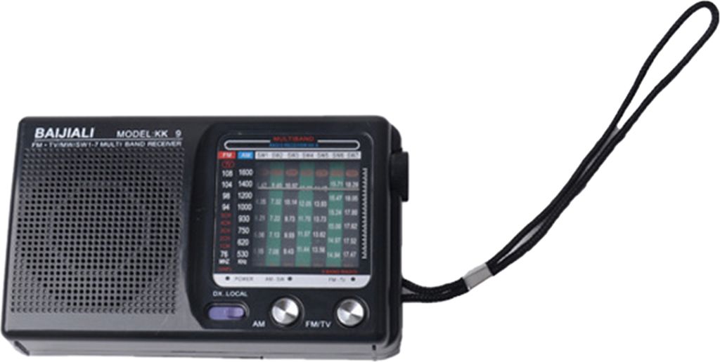 Tragbares Radio AM FM Voller Multiband-HiFi-Sound Geringe Verzerrung Tastenbedienung mit Antenne Radio im Taschenformat