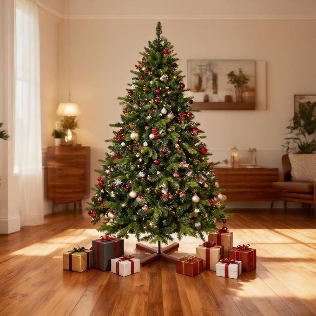 Künstlich Weihnachtsbaum 180cm - Naturgetreu Spritzguss Produktbild 