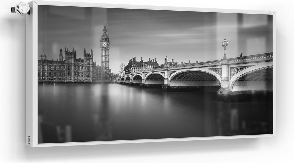 DEQORI Magnetmatte Heizung Standard 120x60 cm 'Londoner Zeitlosigkeit' Magnetfolie