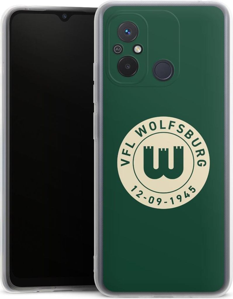 DeinDesign Handyhülle für Xiaomi Redmi 12C Silikon Hülle Case Smartphone Schutzhülle Offizielles Lizenzprodukt VfL Wolfsburg 80 Jahre