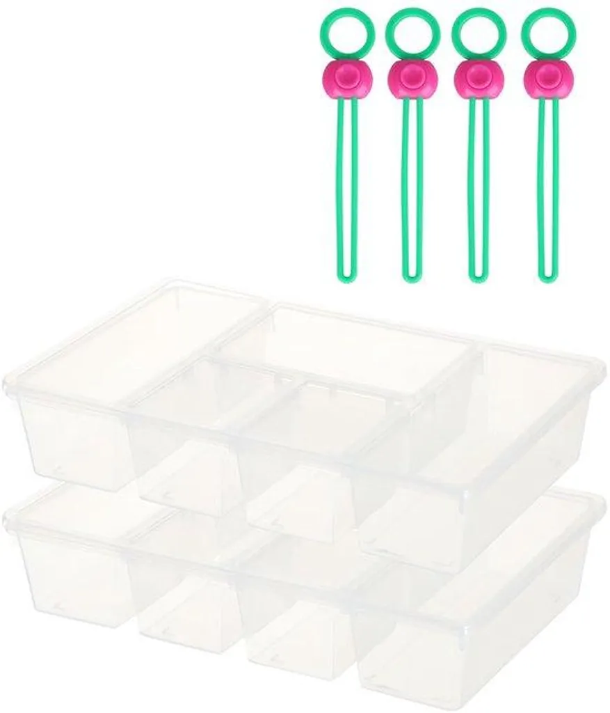 Optimisez votre frigo avec ce lot de 2 bacs transparents anti-gaspillage