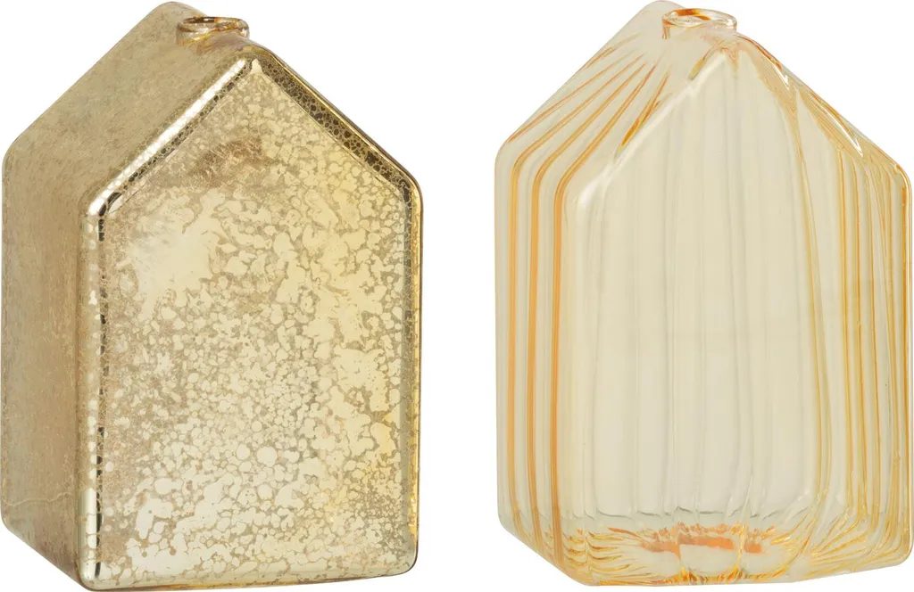 Verre Doré J-Line Maison Small Assorti - Finition Artisanale Dorée