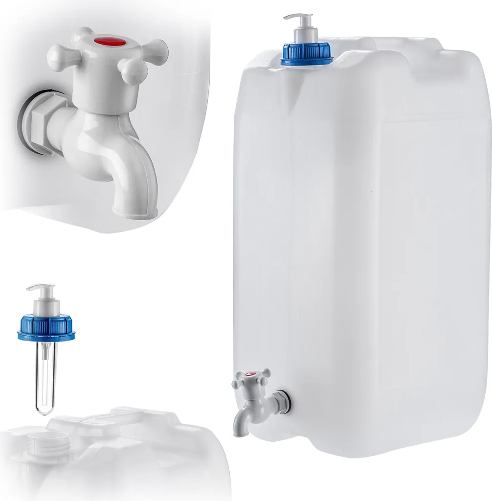 Bidon 30L robuste KADAX muni d'un robinet doseur pour savon liquide