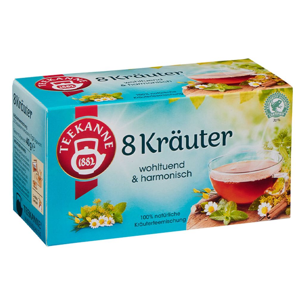 TEEKANNE 8 Herbes Tisane 20 portions Image du produit 