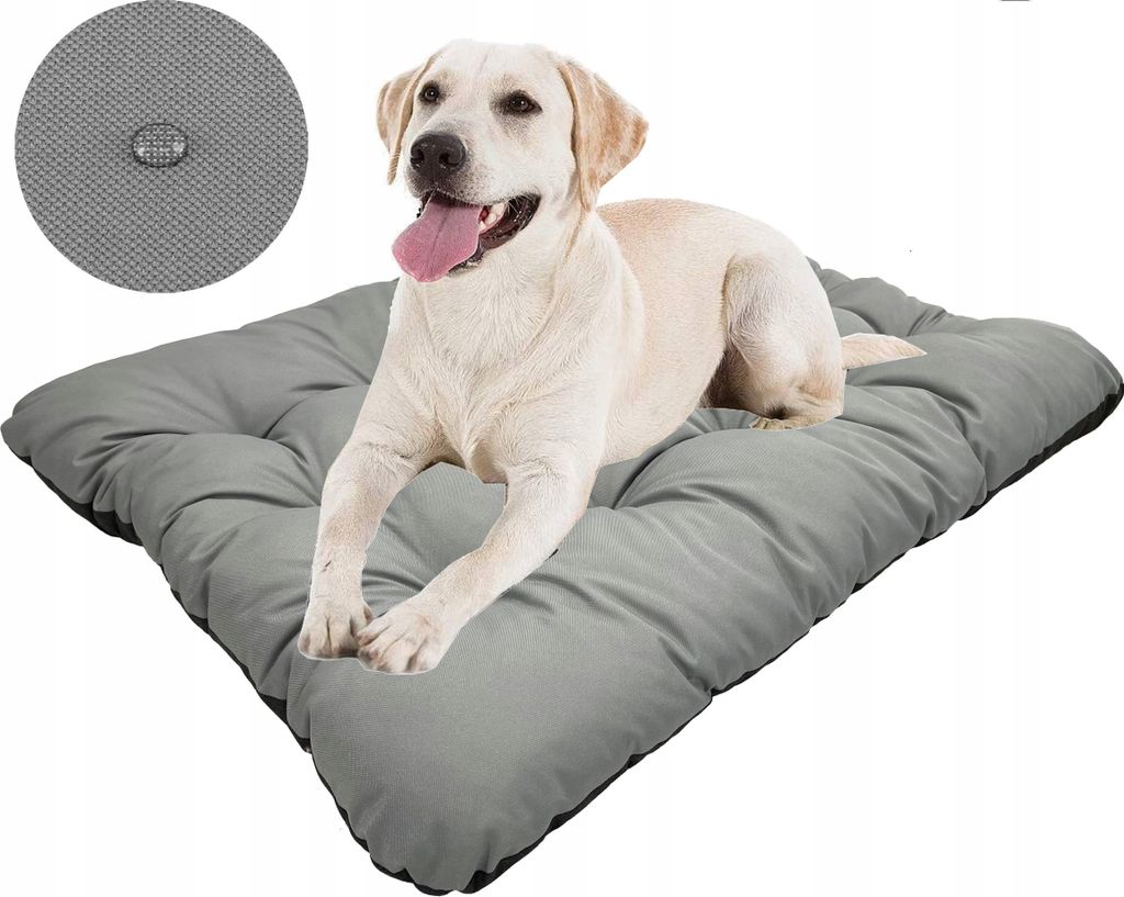 Polštář pro psy PRESTIGE 100x70 cm voděodolný šedý Obrázek produktu 