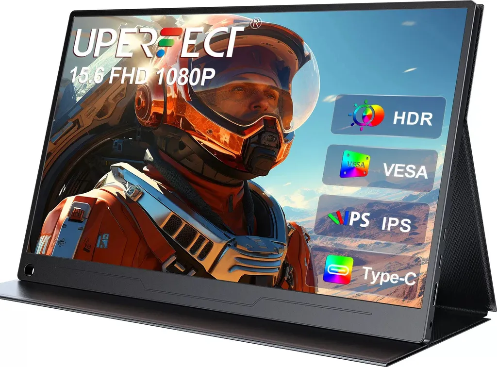 Moniteur portable 4K 15,6" IPS HDR400 fini le manque de place prise UE