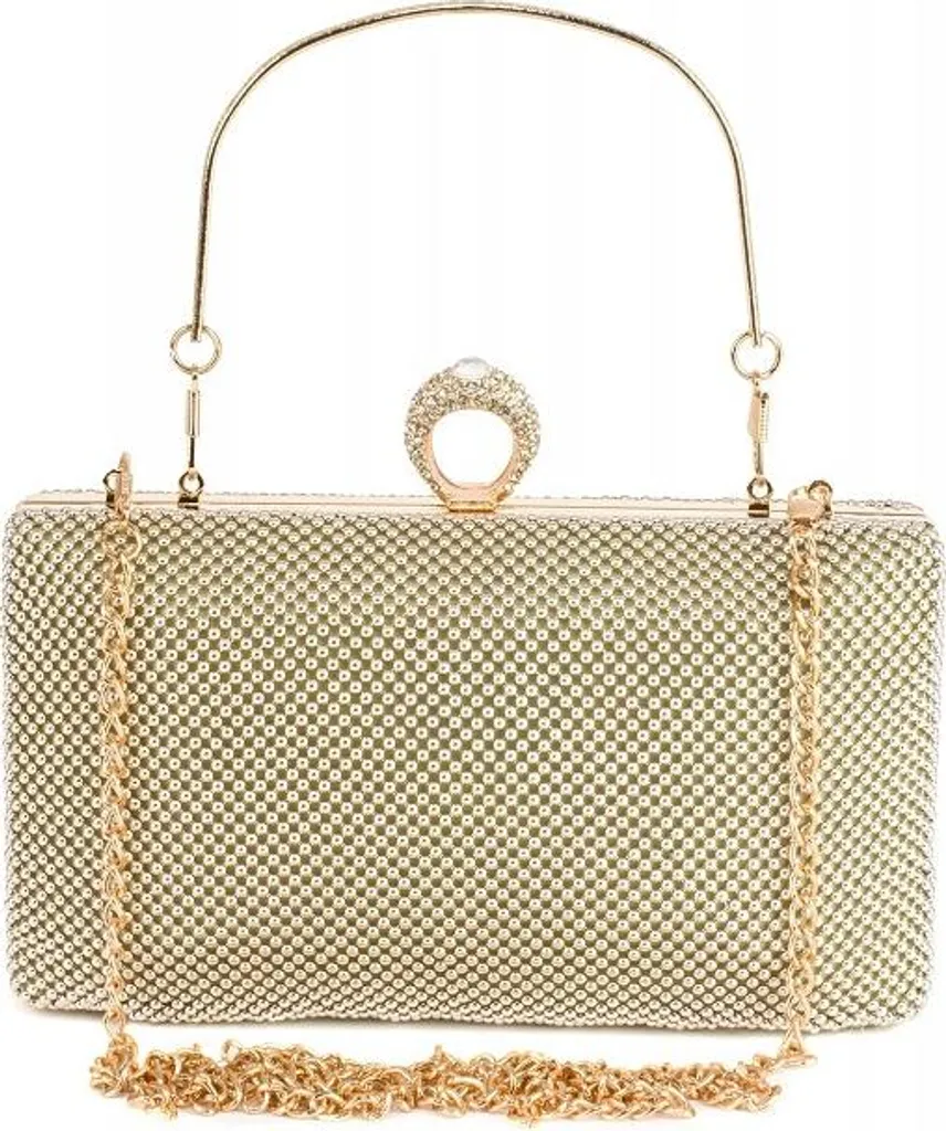 Pochette de Soirée Rigide sur Chaîne - Design Box Luxe pour Réception