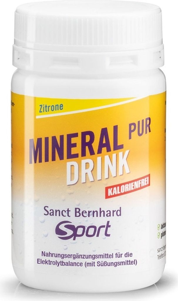 Sanct Bernhard Sport Mineral-Pur-Drink - 100g-Dose Zitrone Produktbild 