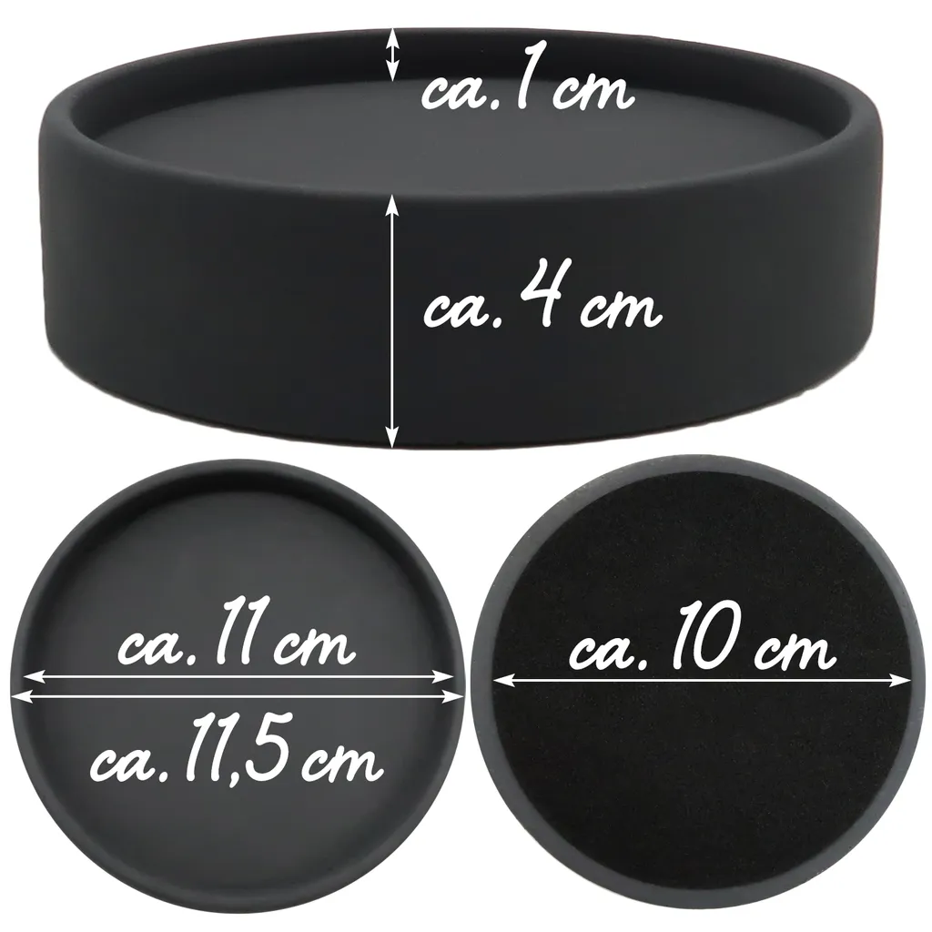 Bougeoir pour centre de table de mariage ou salon aspect pierre gris
