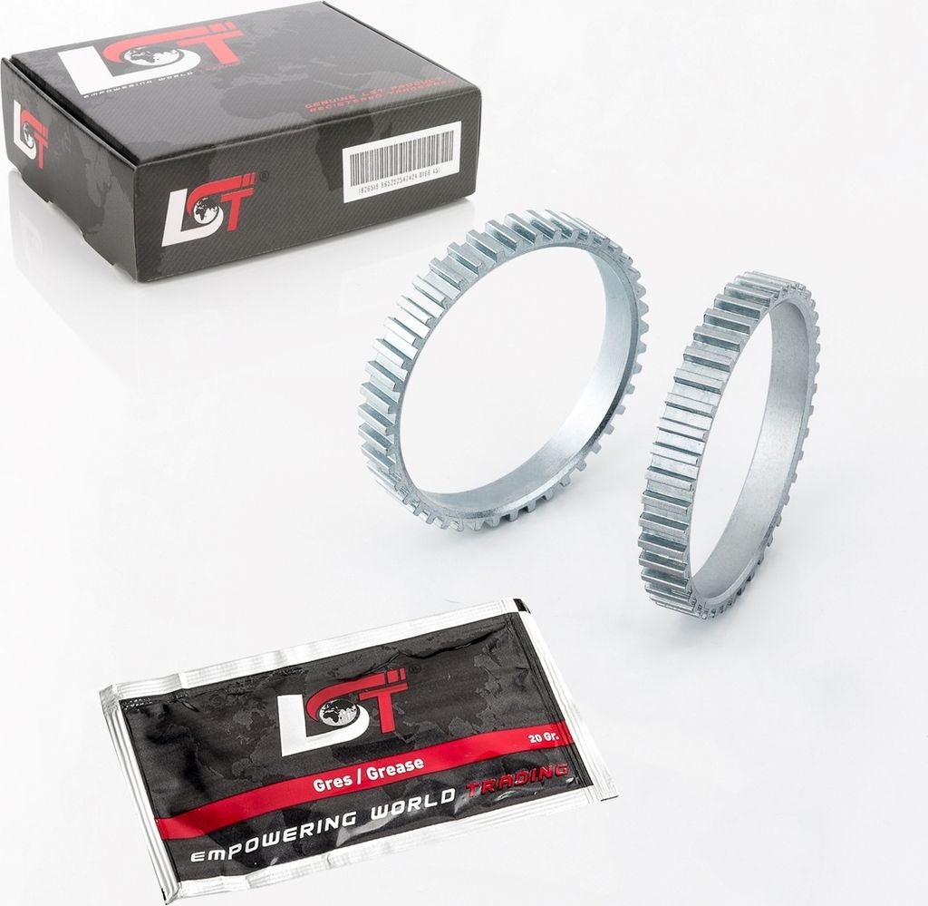 2X Abs Ring Sensorring Vorderachse Beidseitig 43 Zähne Für Opel Agila