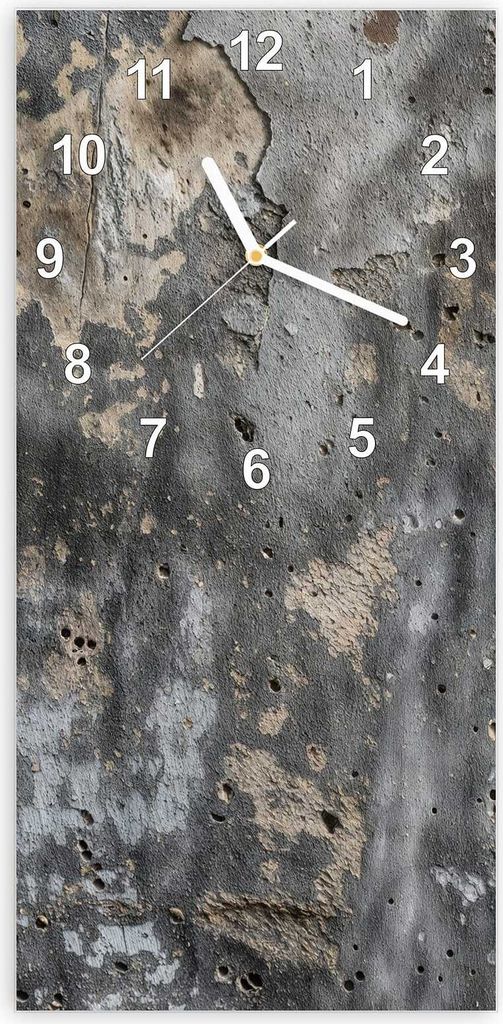 Wanduhr aus Glas mit Motiv Abstrakte Wand- 30 x 60 cm - inkl. Aufhängesystem
