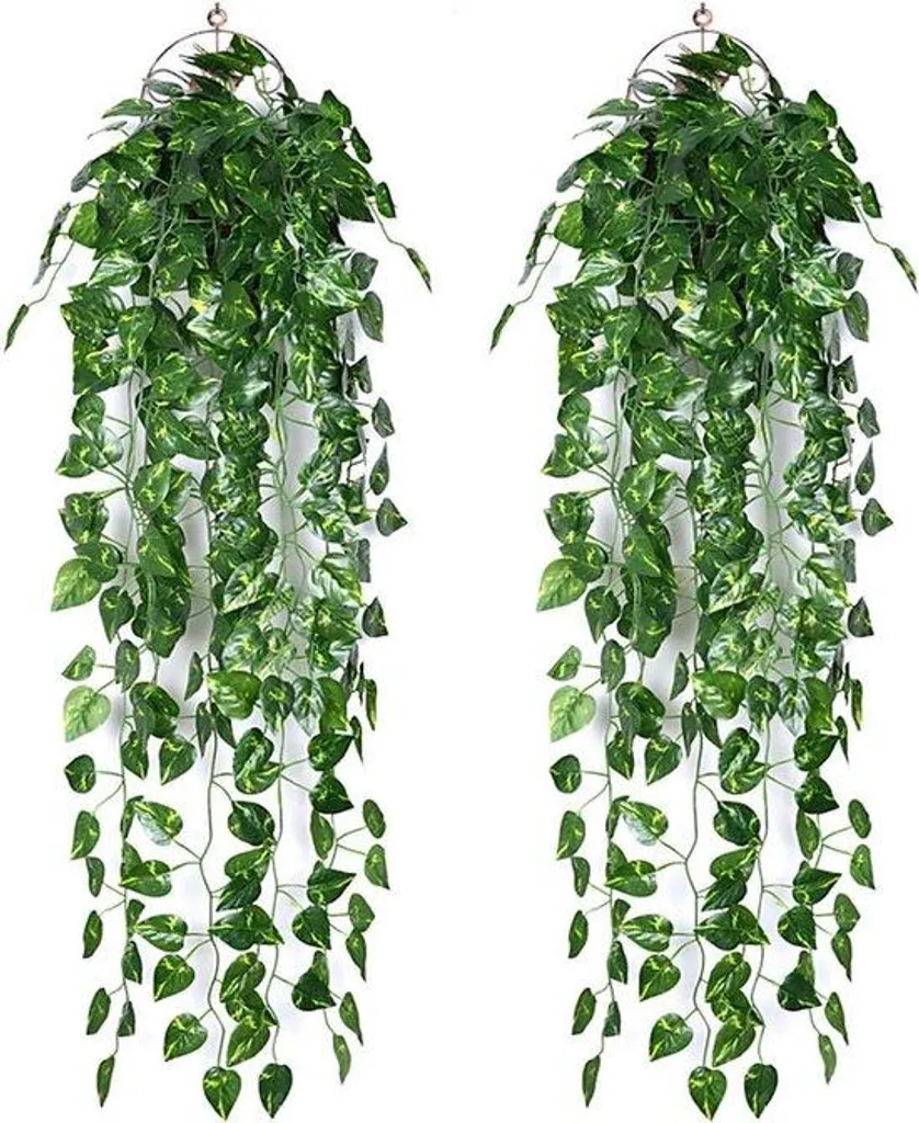 Lierre artificiel pour mur végétal intérieur lot de 2 brins vert